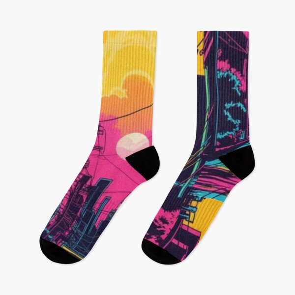 Item preview, Vibrant Silkscreen Cityscape designed and sold by The Rust Lab.