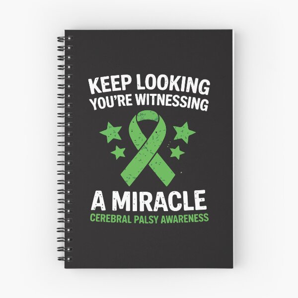 Item preview, Keep Looking You’re Witnessing A Miracle Cerebral Palsy Awareness Green Ribbon CP Support Design designed and sold by kiralynstration.