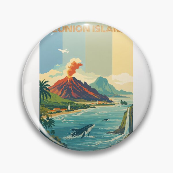 Item preview, Réunion Island Indian Ocean Volcano Coast designed and sold by Places On Earth.