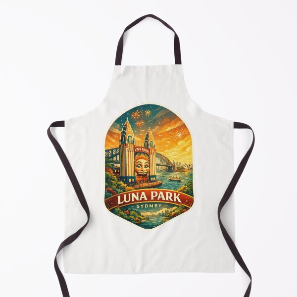 Item preview, Luna Park Sydney Milsons Point with Sydney Harbour Bridge and Sydney Opera House at Sunset designed and sold by Places On Earth.