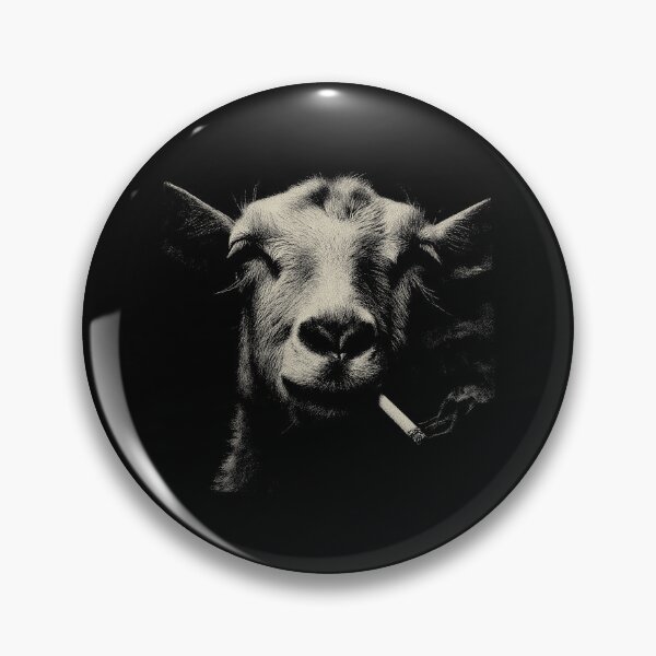 Item preview, Smoking Goat Face Low Key Art designed and sold by k3rstman1.