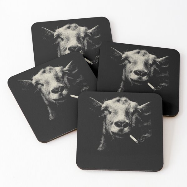 Item preview, Smoking Goat Face Low Key Art designed and sold by k3rstman1.