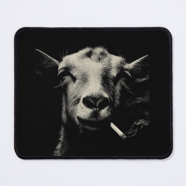 Item preview, Smoking Goat Face Low Key Art designed and sold by k3rstman1.