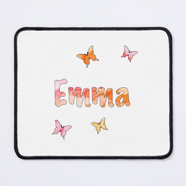 Item preview, Watercolor Name Emma with Butterflies designed and sold by katifinell.