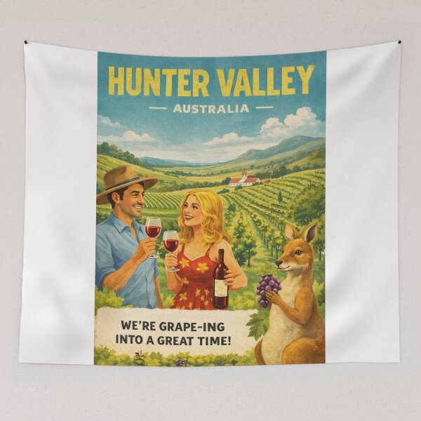 Item preview, Hunter Valley Australia Wine Country near Pokolbin and Lovedale Vineyards designed and sold by Places On Earth.
