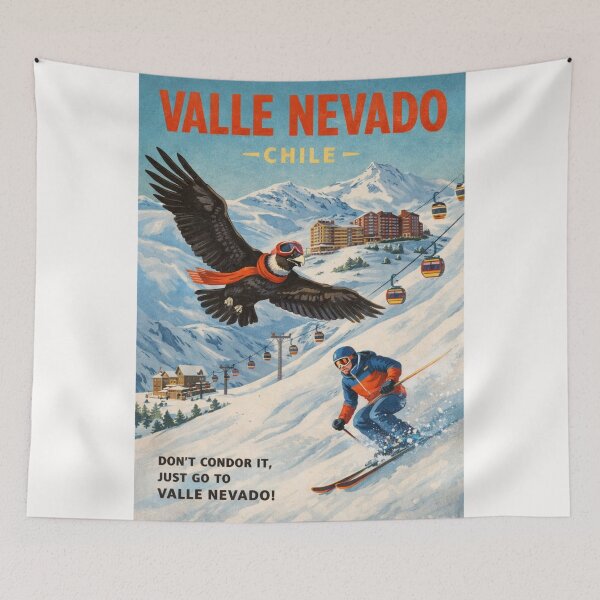 Item preview, Estación de Esquí Valle Nevado Chile Andes cerca de la Región Metropolitana de Santiago designed and sold by Places On Earth.