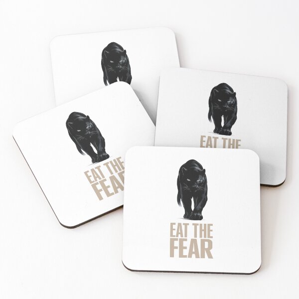Item preview, Eat The Fear Shadow Panther Motivational Poster – Minimalist Black Cat Art, Stoic Wisdom Digest Doubt Aesthetic, Powerful Spirit Animal Silhouette, Bold Noir Wildlife Design for Modern Home Decor designed and sold by Vivaan Studio.