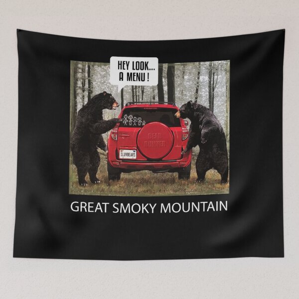 Item preview, Great Smoky Mountain Bears Hey Look A Menu  designed and sold by Tazmalikjr.