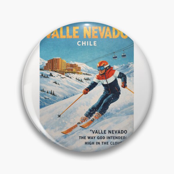 Item preview, Valle Nevado Chile Andes Slopes above Santiago and El Colorado designed and sold by Places On Earth.