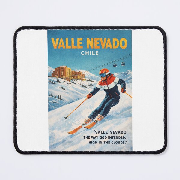 Item preview, Valle Nevado Chile Andes Slopes above Santiago and El Colorado designed and sold by Places On Earth.