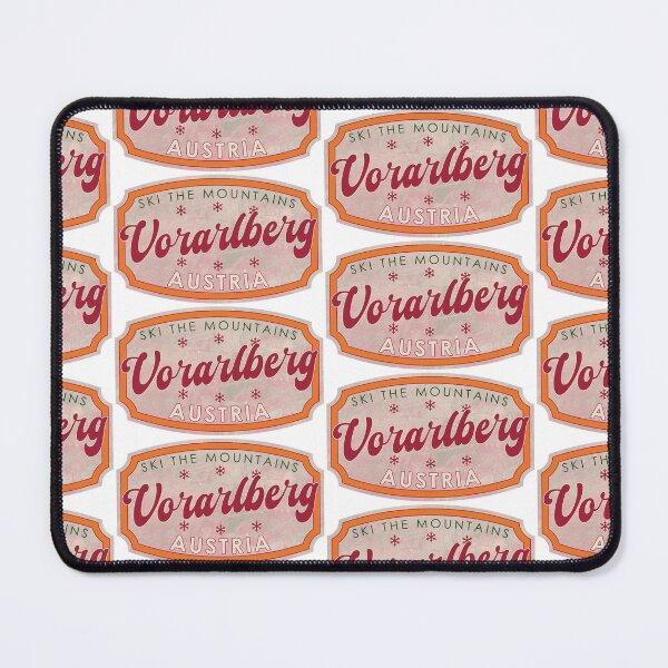 Item preview, Vorarlberg, Austria, Ski, textured skiing badge designed and sold by Wanderful-roads.