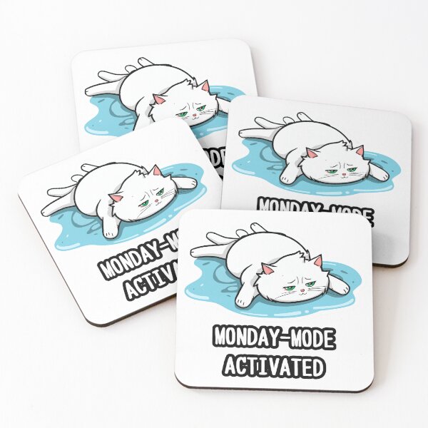 Item preview, MONDAY MODE ACTIVATED - Demotivated Sploot Cat designed and sold by Samakru.