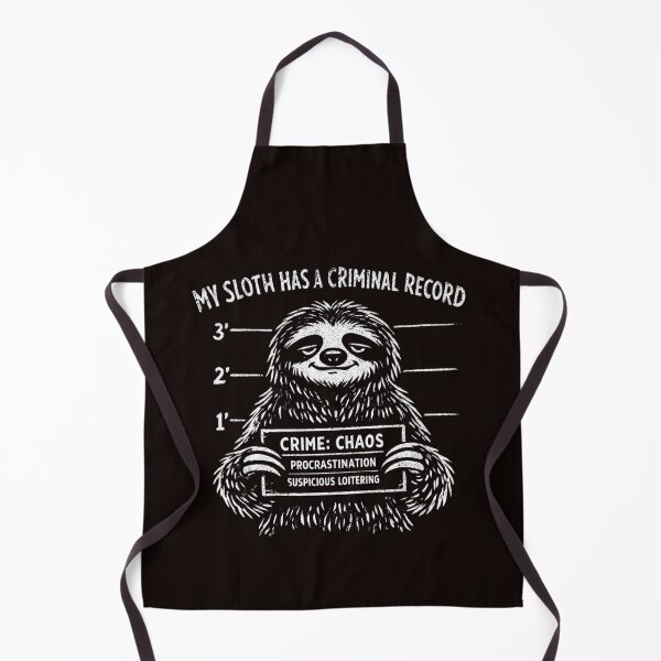 Item preview, My Sloth Has A Criminal Record Procrastinator Sloth Lover Humor designed and sold by Pawsome Quotes.