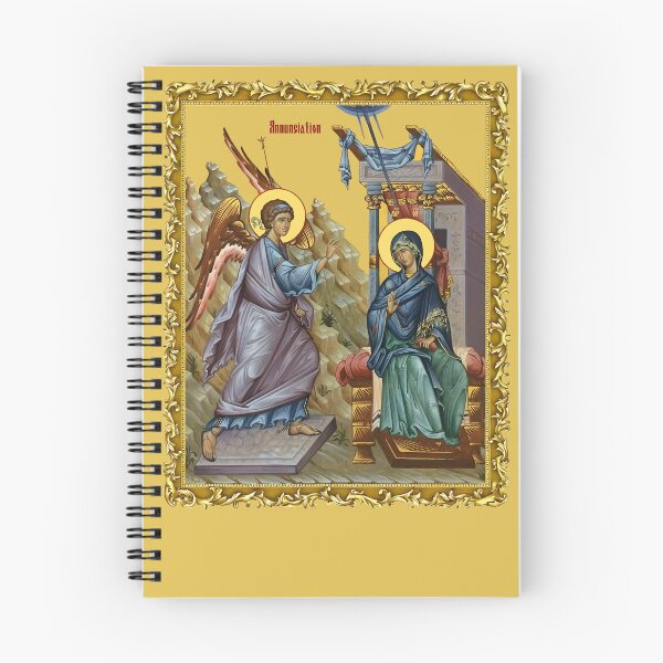 Item preview, Annunciation, icon , also referred to as the Annunciation to the Blessed Virgin Mary, the Annunciation of Our Lady designed and sold by orthodox-icon.