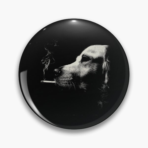 Item preview, Rebellious Golden Retriever Dog Smoking Cigarette designed and sold by k3rstman1.