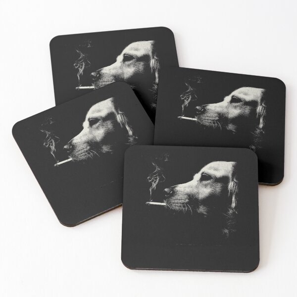 Item preview, Rebellious Golden Retriever Dog Smoking Cigarette designed and sold by k3rstman1.