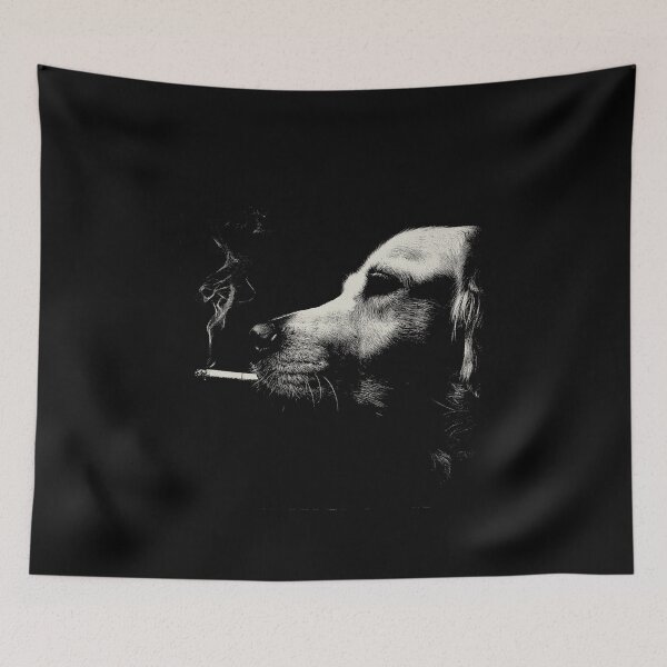 Item preview, Rebellious Golden Retriever Dog Smoking Cigarette designed and sold by k3rstman1.