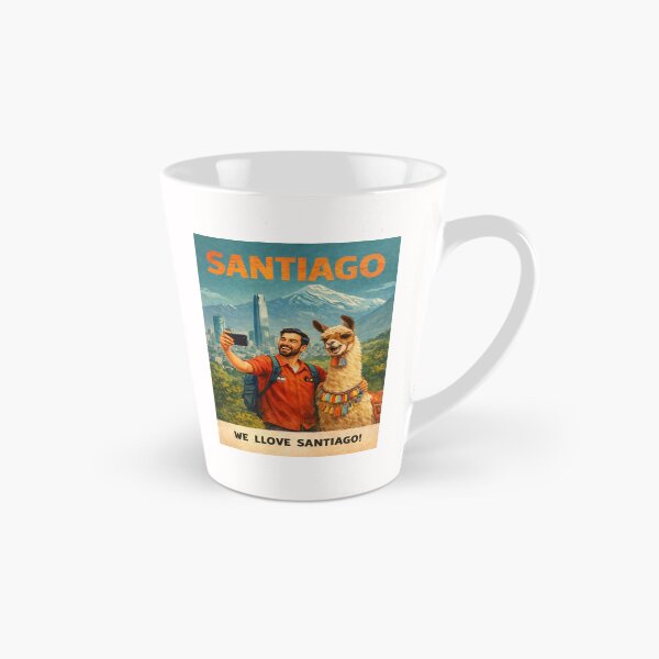 Item preview, Santiago Chile Skyline with Gran Torre Santiago and Andes Mountains designed and sold by Places On Earth.