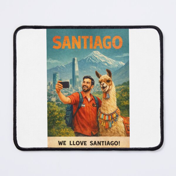 Item preview, Santiago Chile Skyline with Gran Torre Santiago and Andes Mountains designed and sold by Places On Earth.