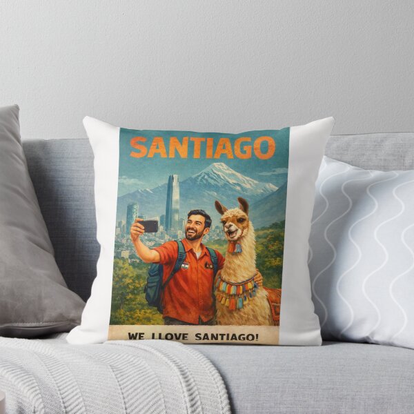 Item preview, Santiago Chile Skyline with Gran Torre Santiago and Andes Mountains designed and sold by Places On Earth.