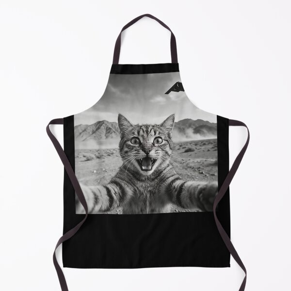 Item preview, Funny Cat Selfie With Stealth Bomber UFO Vintage Meme  designed and sold by mai-risingpath.