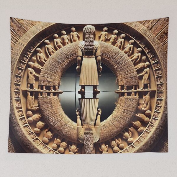 Item preview, Sumerian Mandala – Ancient Relief Design designed and sold by Dogandesighn.