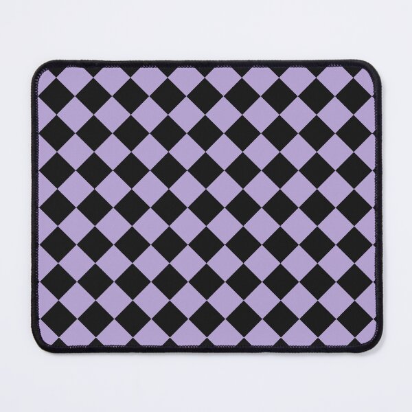 Item preview, Black and Lilac Checkerboard Pattern designed and sold by pattern-archive.