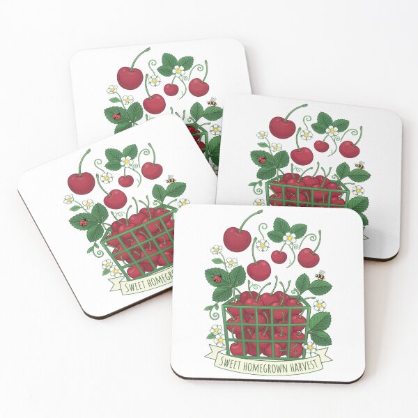 Item preview, Cherry Fruit Food Prunus Sweet Basket Filled with Cherries  designed and sold by Blok45.