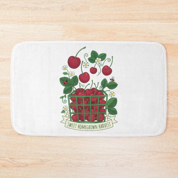 Item preview, Cherry Fruit Food Prunus Sweet Basket Filled with Cherries  designed and sold by Blok45.