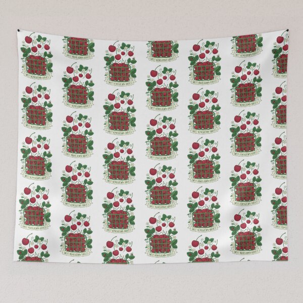 Item preview, Cherry Fruit Food Prunus Sweet Basket Filled with Cherries  designed and sold by Blok45.