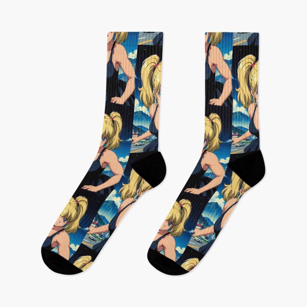 Item preview, Retro 80s Anime Girl Mountain City Vintage Anime Aesthetic designed and sold by Radnime.