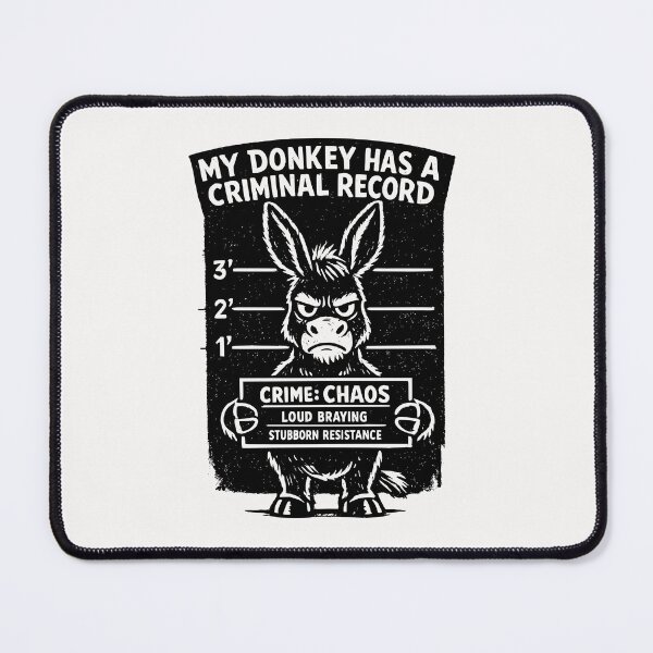 Item preview, My Donkey Has A Criminal Record Funny Donkey Animal Lover Humor designed and sold by Pawsome Quotes.
