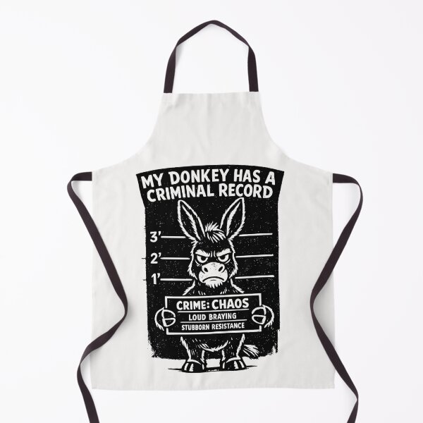 Item preview, My Donkey Has A Criminal Record Funny Donkey Animal Lover Humor designed and sold by Pawsome Quotes.