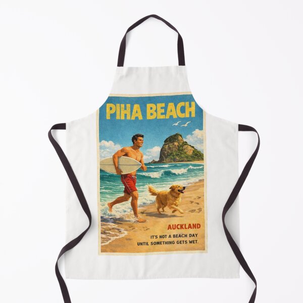 Item preview, Piha Beach Auckland with Lion Rock on the Tasman Sea designed and sold by Places On Earth.