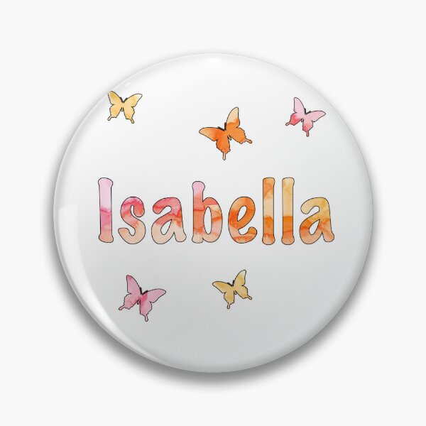 Item preview, Watercolor Name Isabella with Butterflies designed and sold by katifinell.