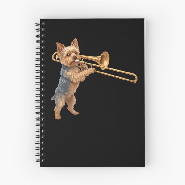 Item preview, Yorkshire Terrier Playing Trombone Player Trombonist Dog Lover designed and sold by DoodleTortle.
