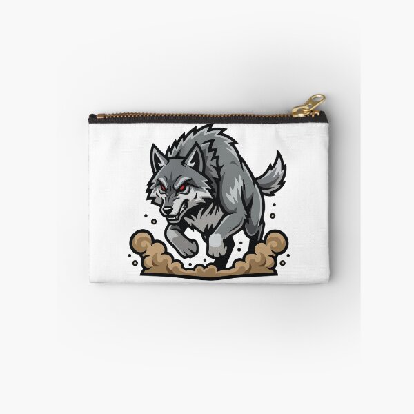 Item preview, Wild Gray Wolf Charge Mascot Wolf Run designed and sold by PixelStudioBe.