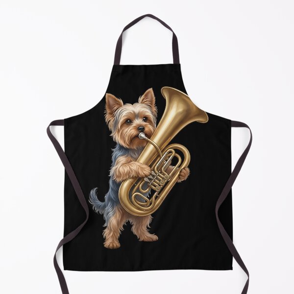 Item preview, Yorkshire Terrier Playing Tuba Player Tubaist Dog Lover designed and sold by DoodleTortle.