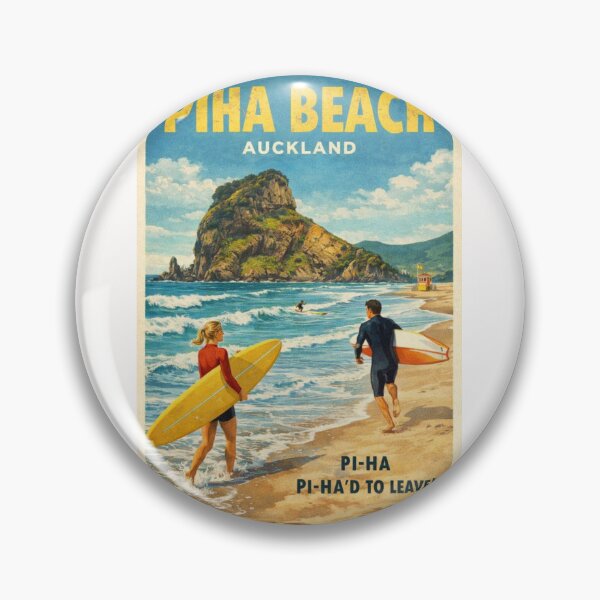 Item preview, Piha Beach Auckland Surf Coast near Waitakere Ranges and Karekare Beach designed and sold by Places On Earth.