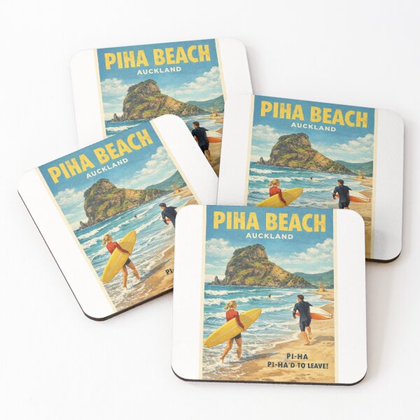 Item preview, Piha Beach Auckland Surf Coast near Waitakere Ranges and Karekare Beach designed and sold by Places On Earth.