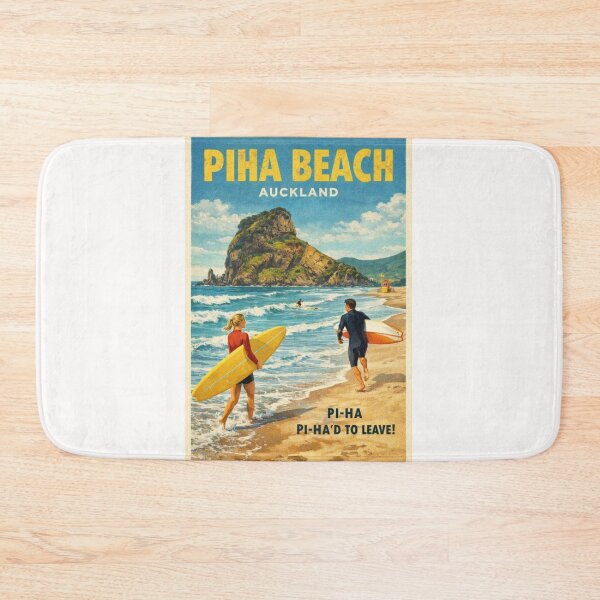 Item preview, Piha Beach Auckland Surf Coast near Waitakere Ranges and Karekare Beach designed and sold by Places On Earth.