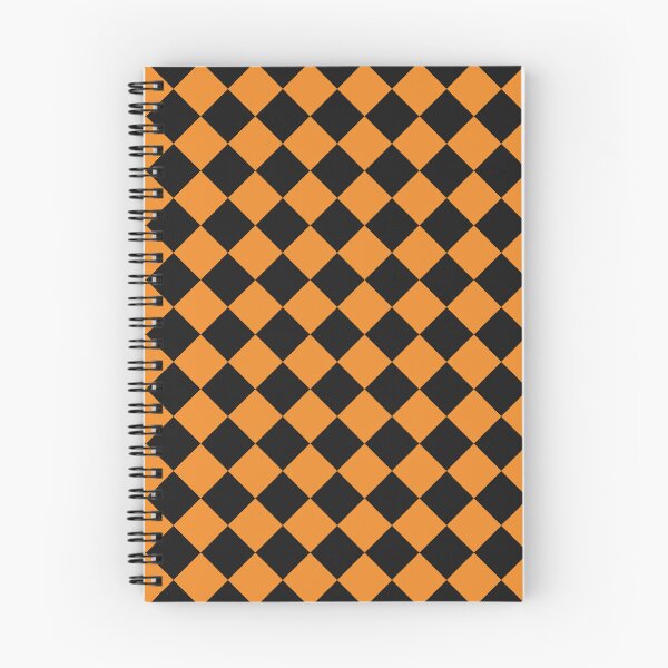 Item preview, Black and Orange Checkerboard Pattern designed and sold by pattern-archive.