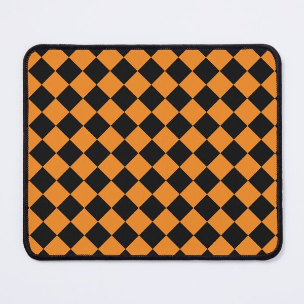 Item preview, Black and Orange Checkerboard Pattern designed and sold by pattern-archive.