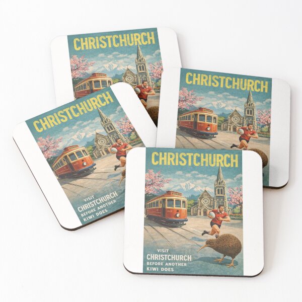 Item preview, Christchurch New Zealand with Christchurch Cathedral and Avon River designed and sold by Places On Earth.