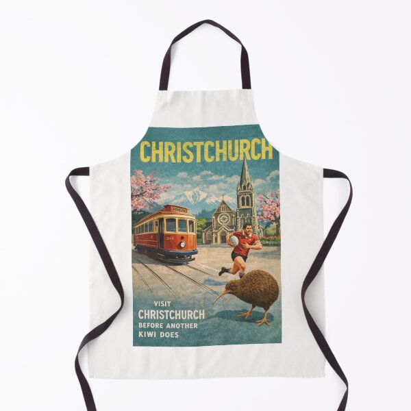 Item preview, Christchurch New Zealand with Christchurch Cathedral and Avon River designed and sold by Places On Earth.