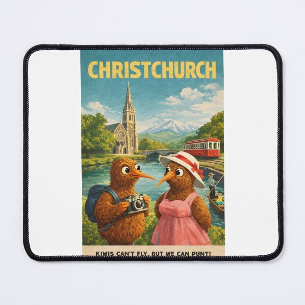 Item preview, Christchurch New Zealand Avon River and Canterbury Plains designed and sold by Places On Earth.