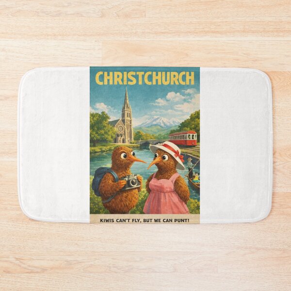 Item preview, Christchurch New Zealand Avon River and Canterbury Plains designed and sold by Places On Earth.