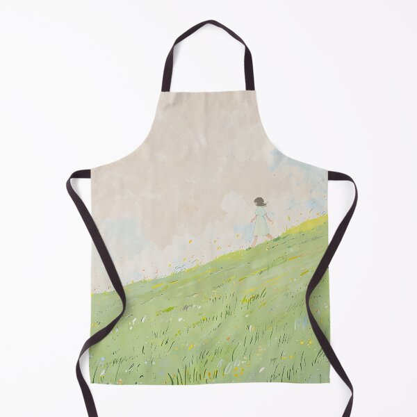 Item preview, Walking on a Spring Meadow – Soft Pastel Dream Illustration designed and sold by KiraChie.