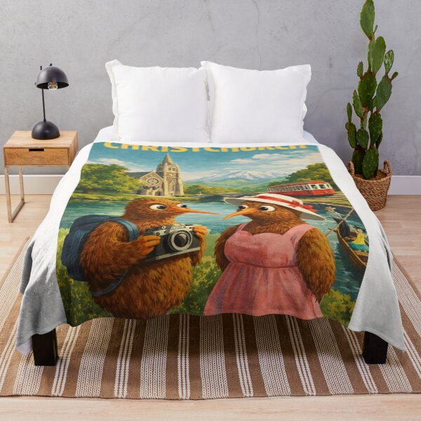 Item preview, Christchurch New Zealand Avon River and Canterbury Plains designed and sold by Places On Earth.