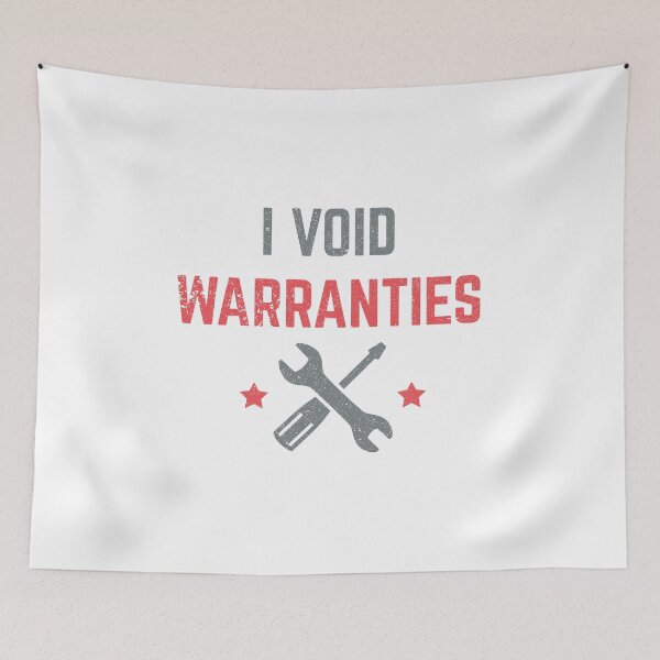 Item preview, I Void Warranties Funny Humor For Gearheads designed and sold by SassyYetClassy.
